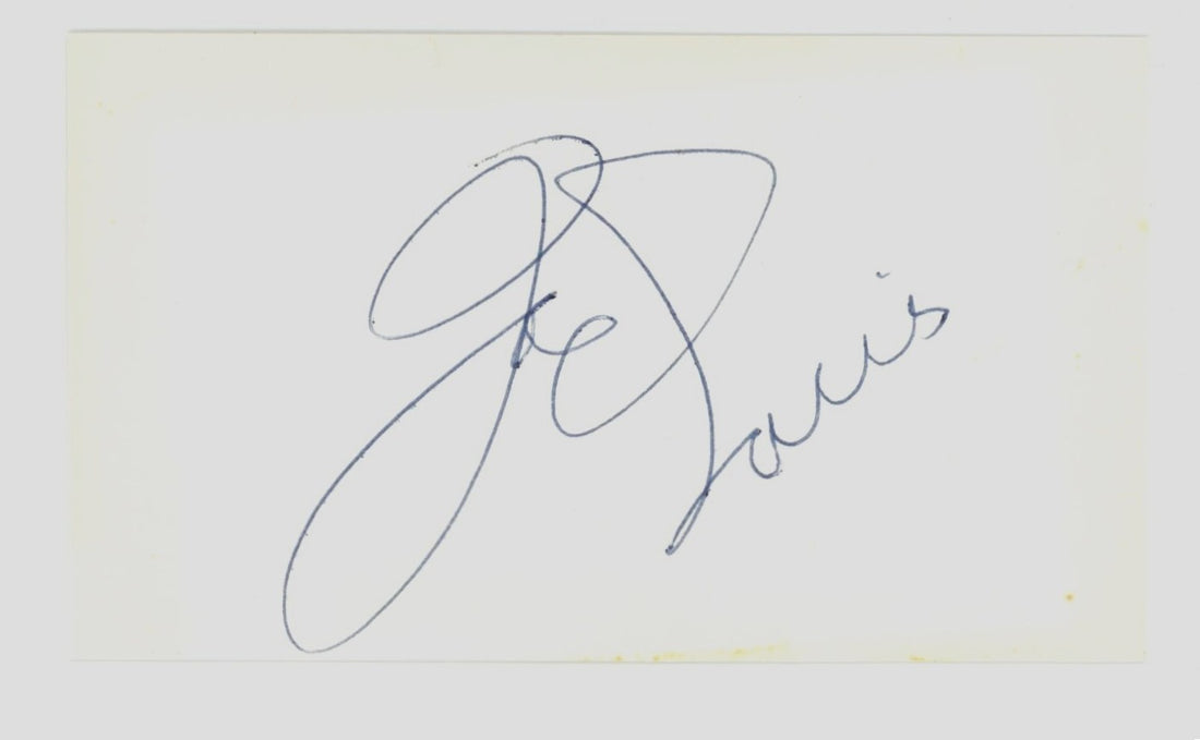 Joe Louis Signed Autograph. Auto JSA0