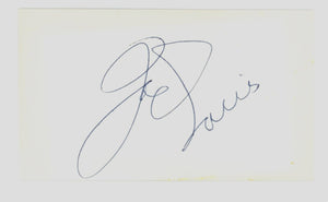 Joe Louis Signed Autograph. Auto JSA
