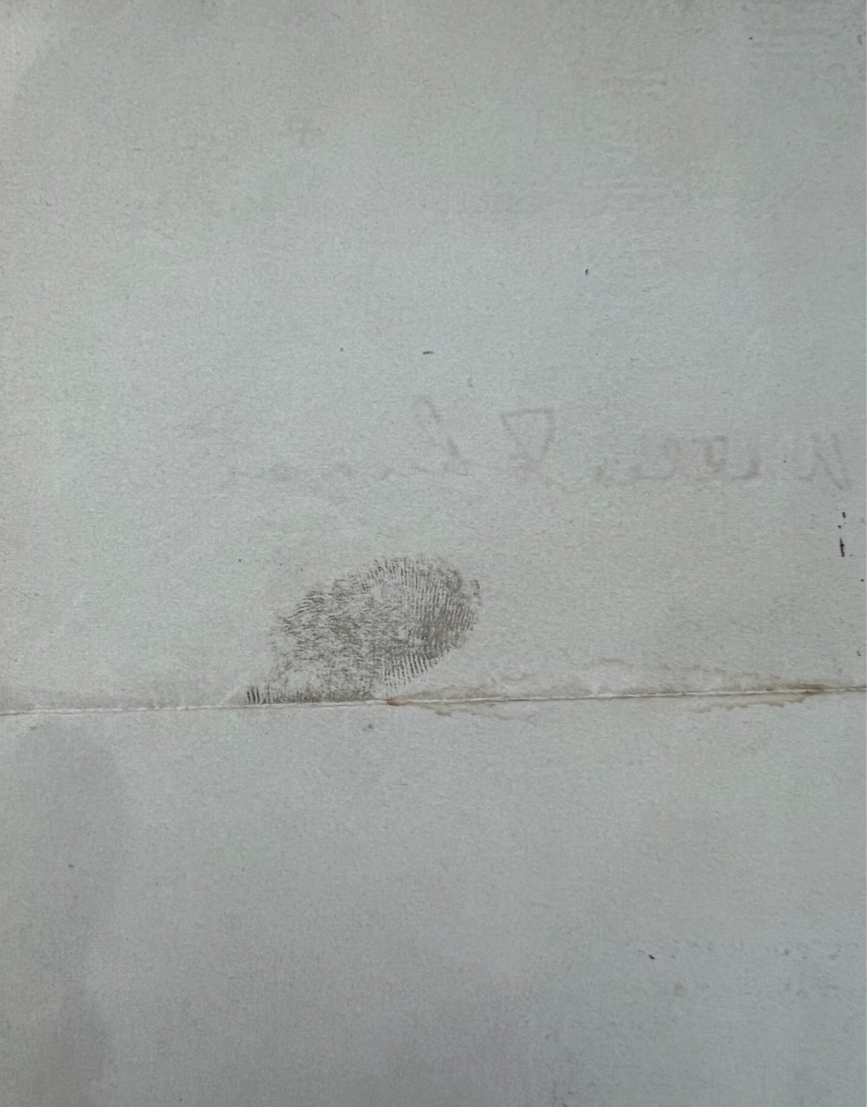 Walter Johnson Signed Letter and Fingerprints. 1947. Gem Mint, PSA 104