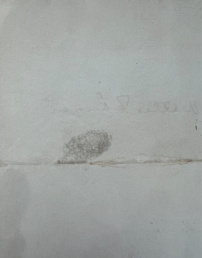 Walter Johnson Signed Letter and Fingerprints. 1947. Gem Mint, PSA 104