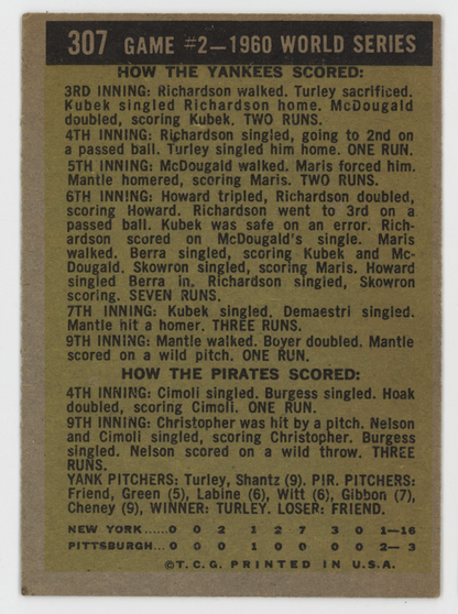 Mickey Mantle 1961 Topps. 