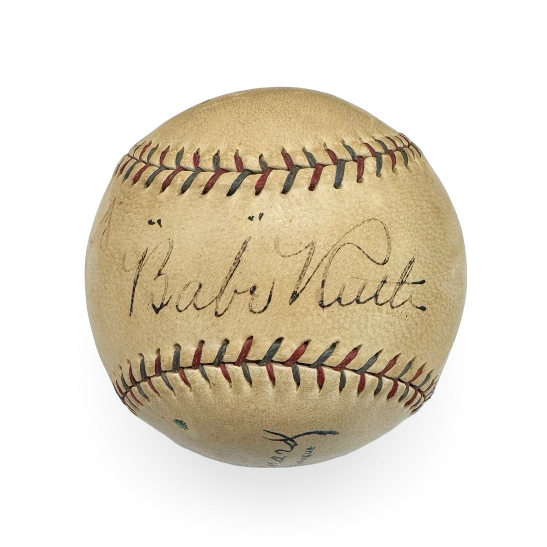 Babe Ruth &amp; Lou Gehrig Dual Signed Official American League Baseball. PSA JSA1