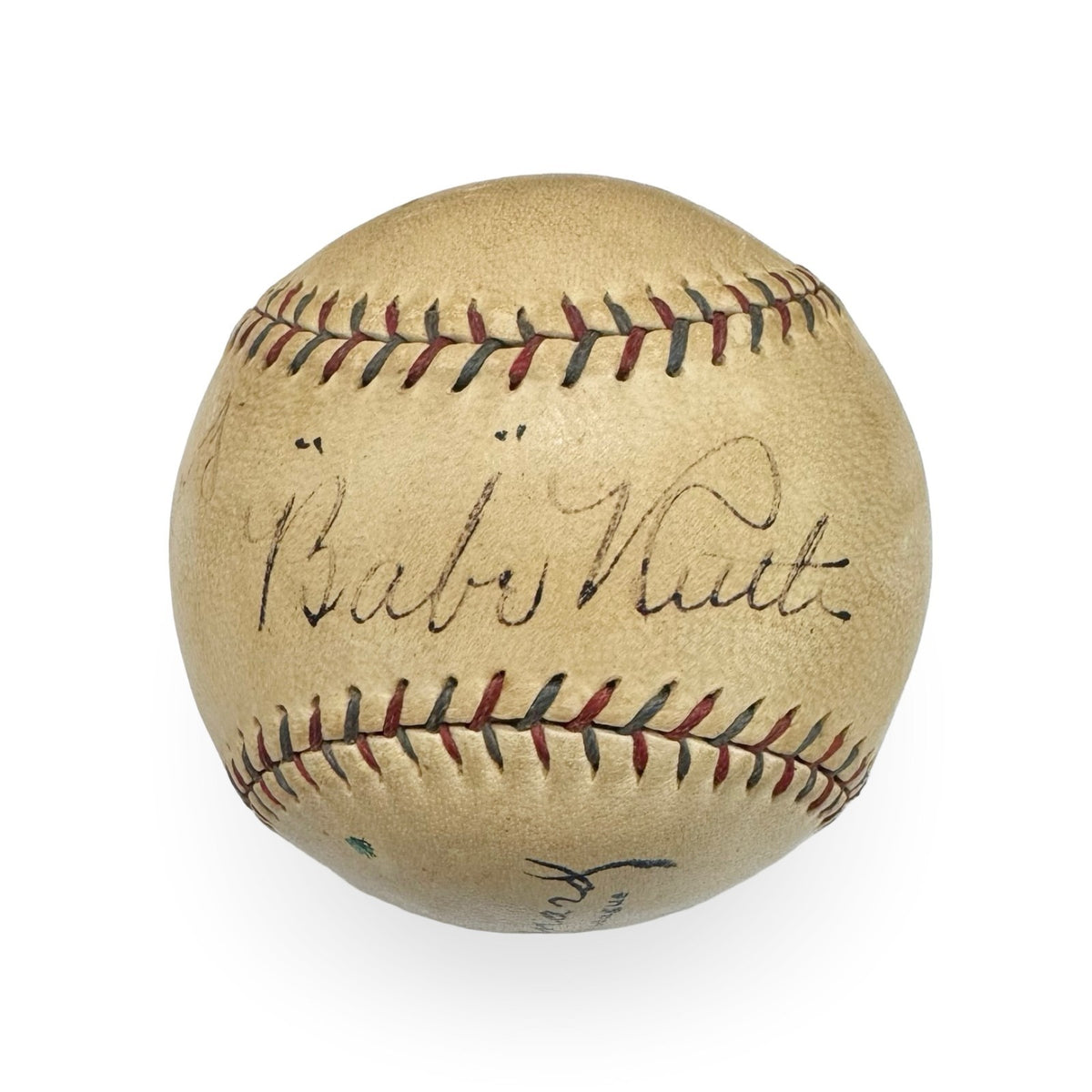 Babe Ruth &amp; Lou Gehrig Dual Signed Official American League Baseball. PSA JSA1
