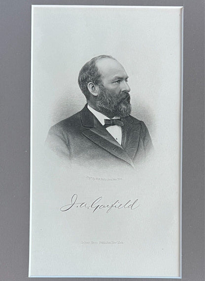 President James A. Garfield Signed Document Display. JSA LOA