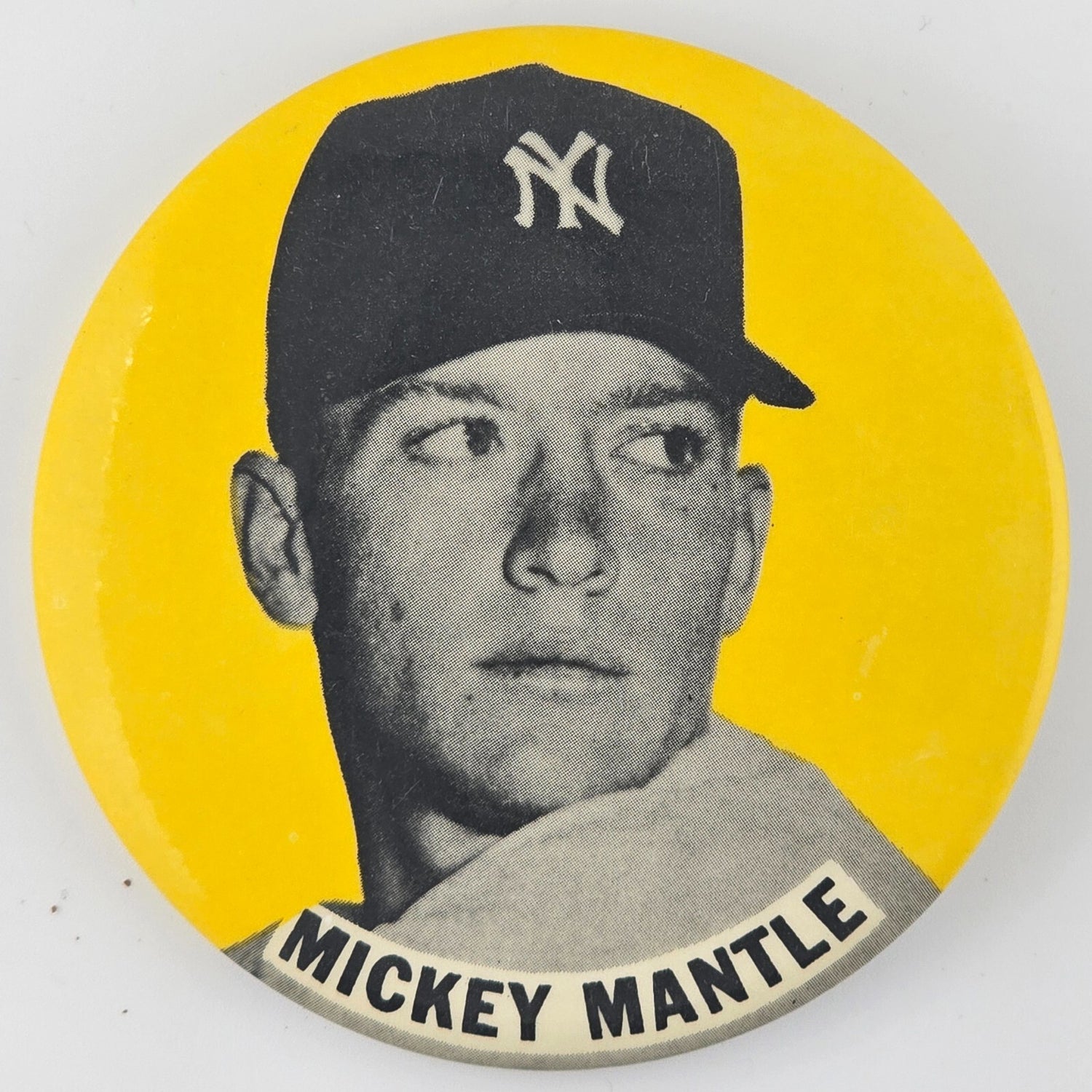 Mickey Mantle Stadium Pin. 1950s Era. 3.5 In. New York Yankees0