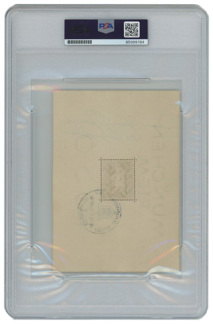 Jesse Owens Signed &amp; Inscribed Berlin Olympics Envelope, August 16 1936. PSA3