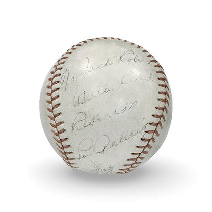 Rare Lou Gehrig Single Signed Baseball. Auto Grade PSA 70