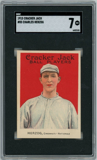 1915 Cracker Jack Charles "Buck" Herzog SGC 70