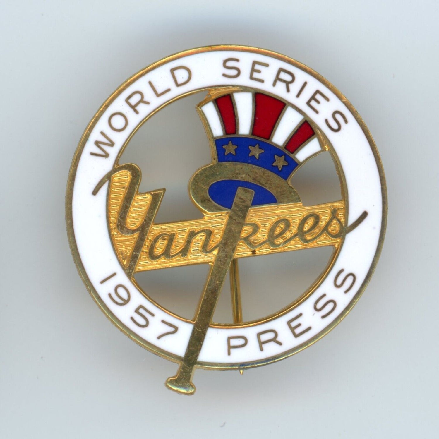 1957 New York Yankees, World Series Press Pin