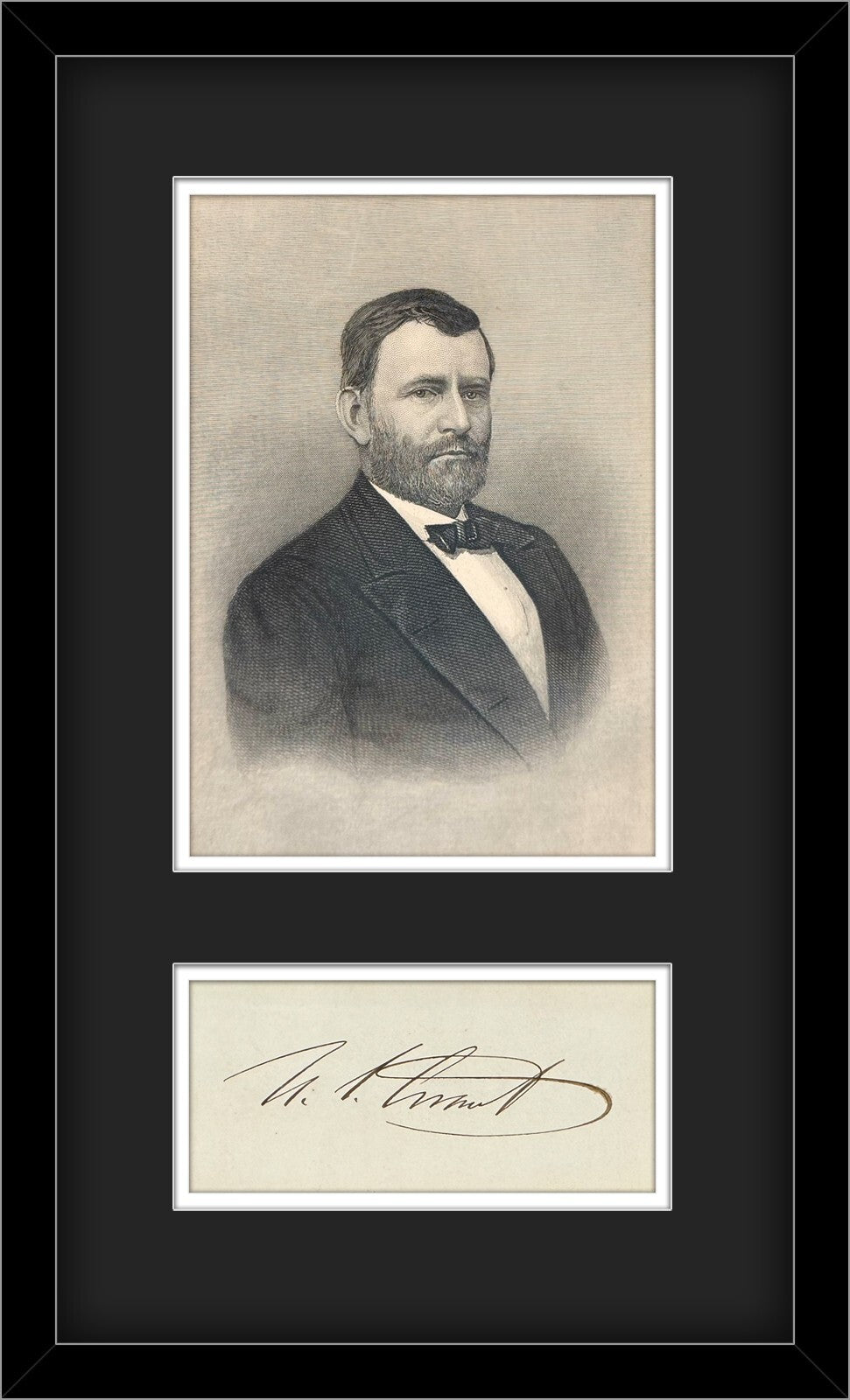 President Ulysses S. Grant Signed Autographed Display Framed JSA0