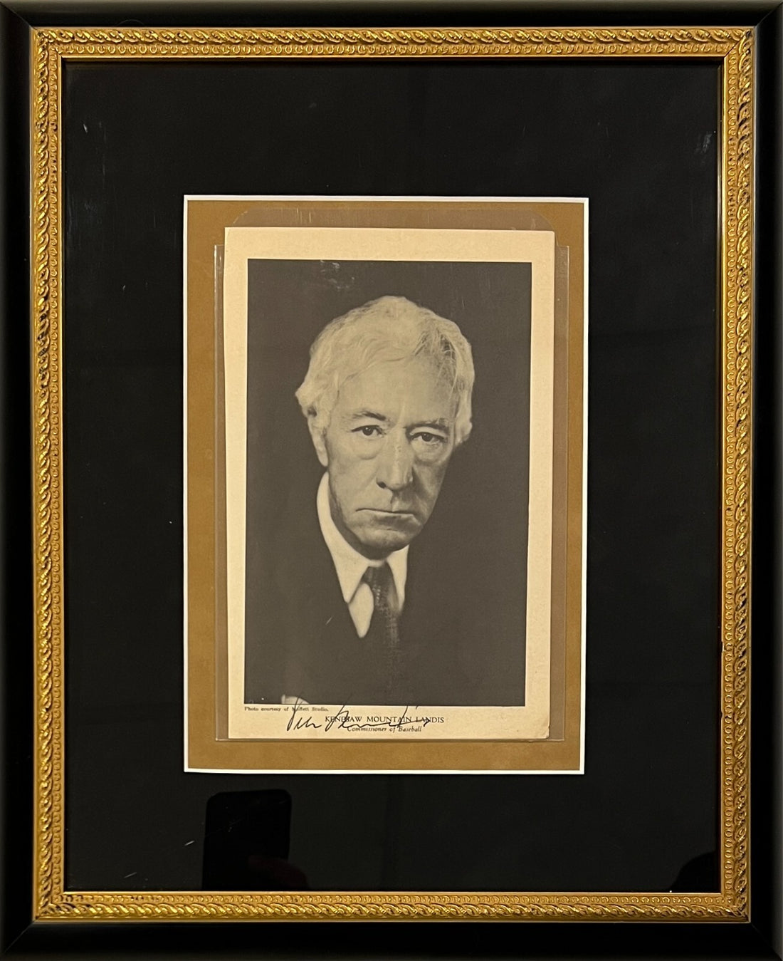 Vintage Kenesaw Mountain Landis Signed Photograph. MLB Commissioner. Rare, PSA0