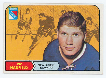 1969 Topps NY Rangers Lot of 4. Gilbert, Howell, Hadfield, Giacomin.