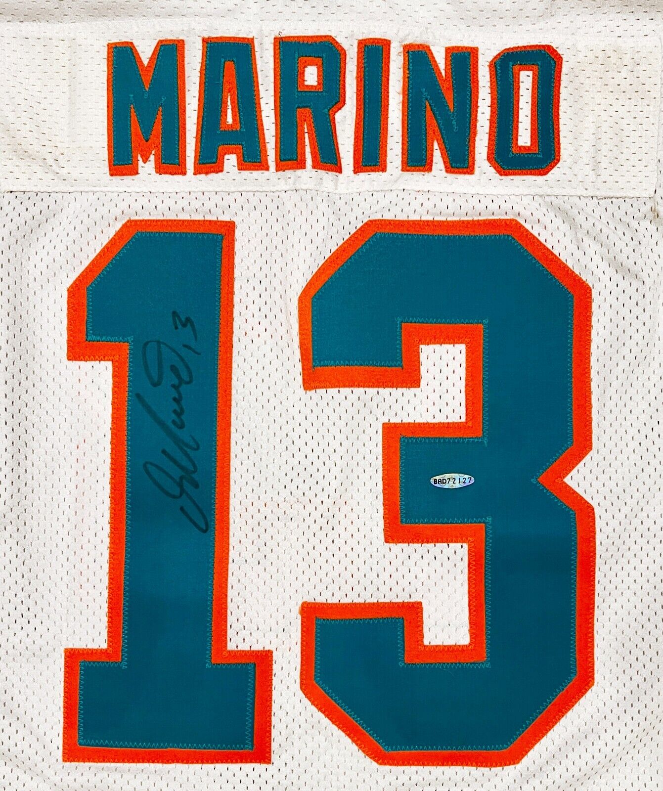 Dan Marino Signed Miami Dolphins Jersey. UDA Upper Deck Hologram