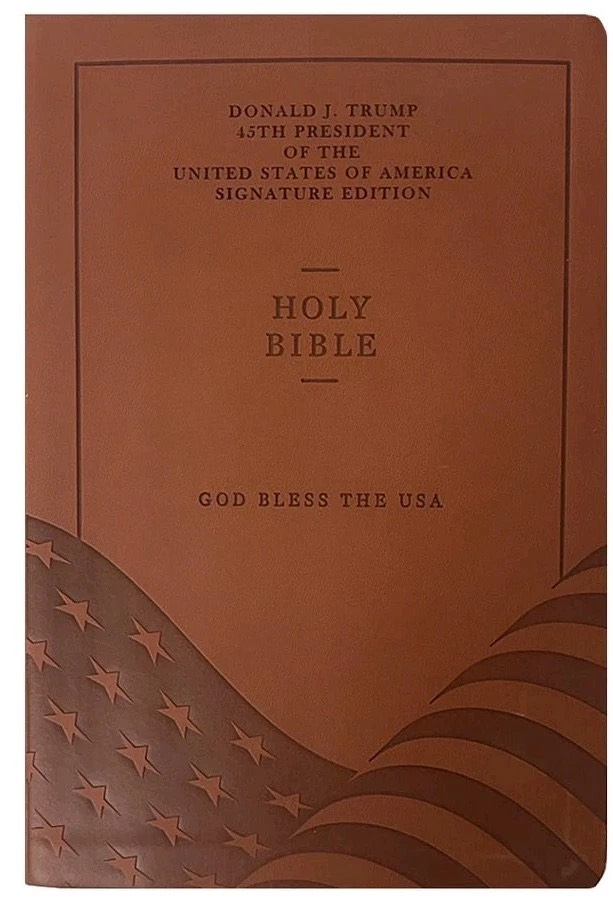 President Donald Trump Signed Bible “God Bless the USA”. PSA Gem Mint 104