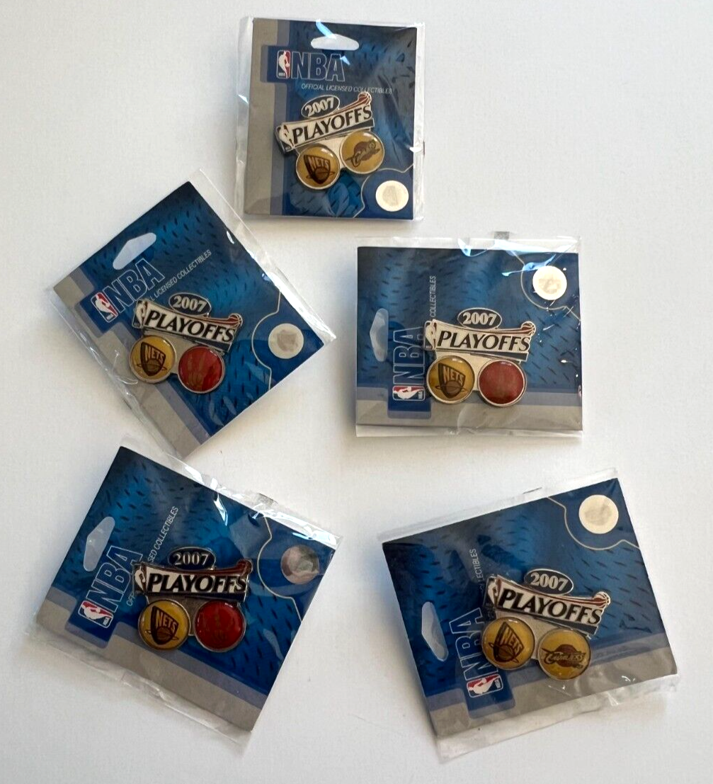 2007 NBA Playoffs Pins New Jersey Nets Cleveland Cavaliers Cavs Toronto Raptors0