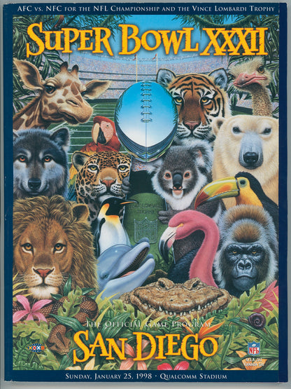 1998 San Diego Super Bowl XXXII Program0