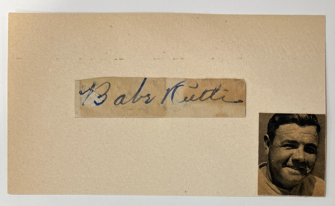 Babe Ruth Signed Autograph. Auto Beckett BAS1
