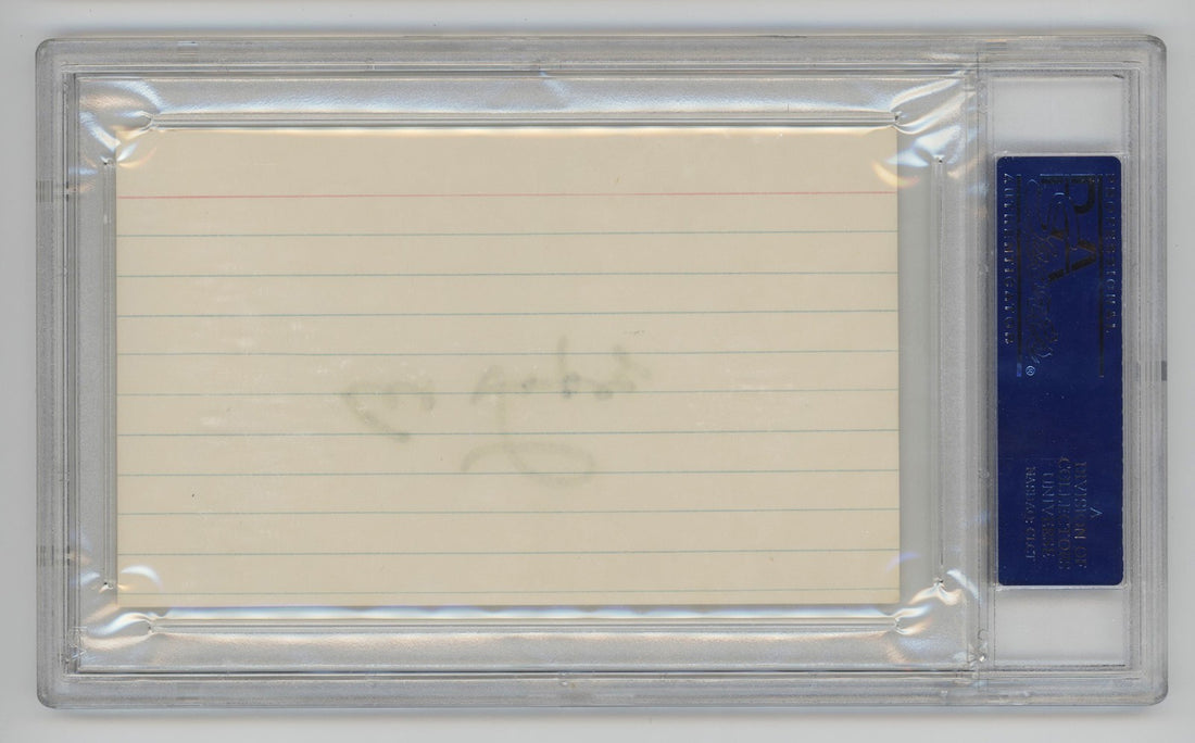 Al Lopez Signed Index Card. PSA. Brooklyn Dodgers Hall of Famer1