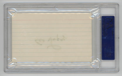 Al Lopez Signed Index Card. PSA. Brooklyn Dodgers Hall of Famer1