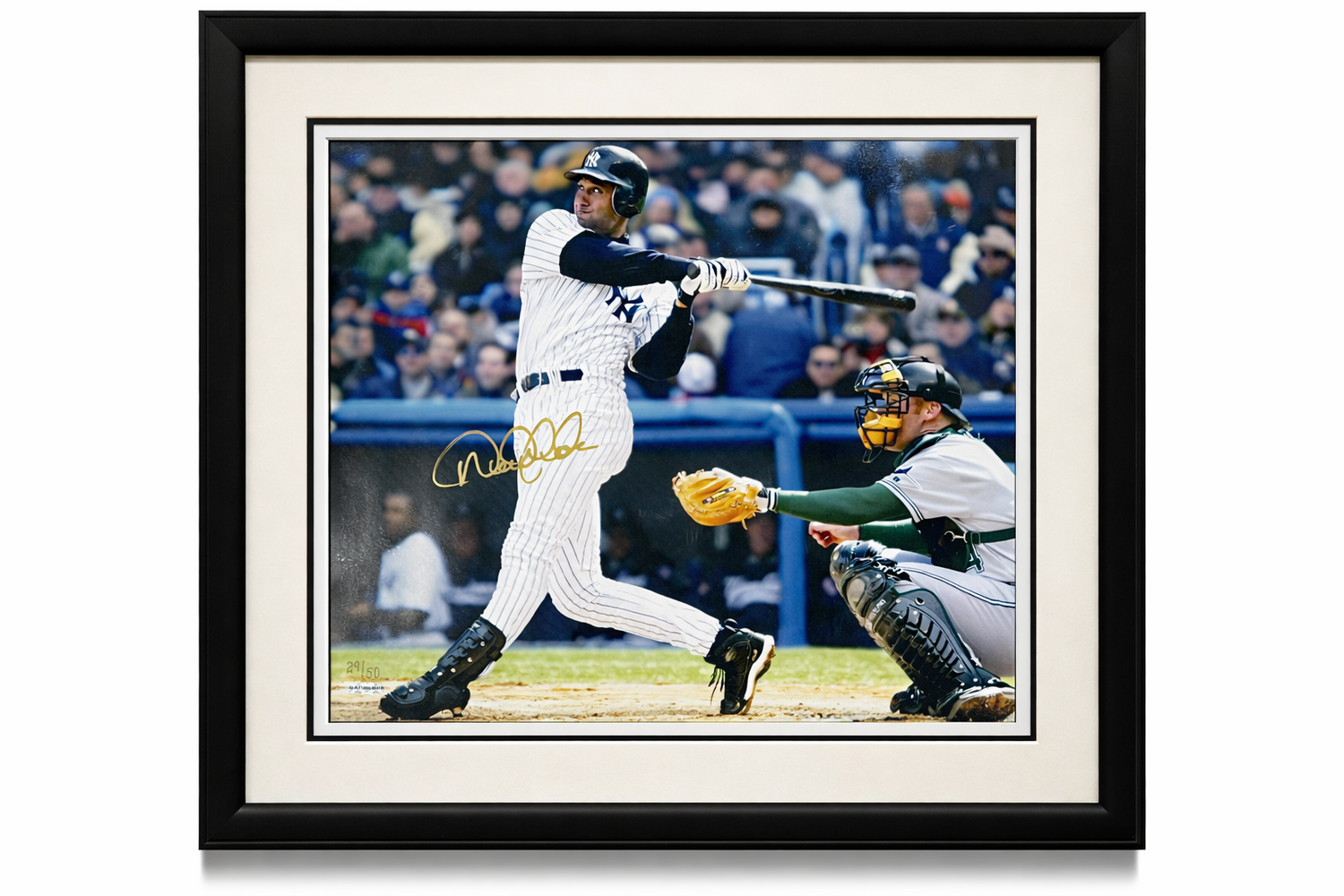 2000s Derek Jeter Signed 16x20 Photo. Rare Limited Edition /50. Upper Deck UDA0