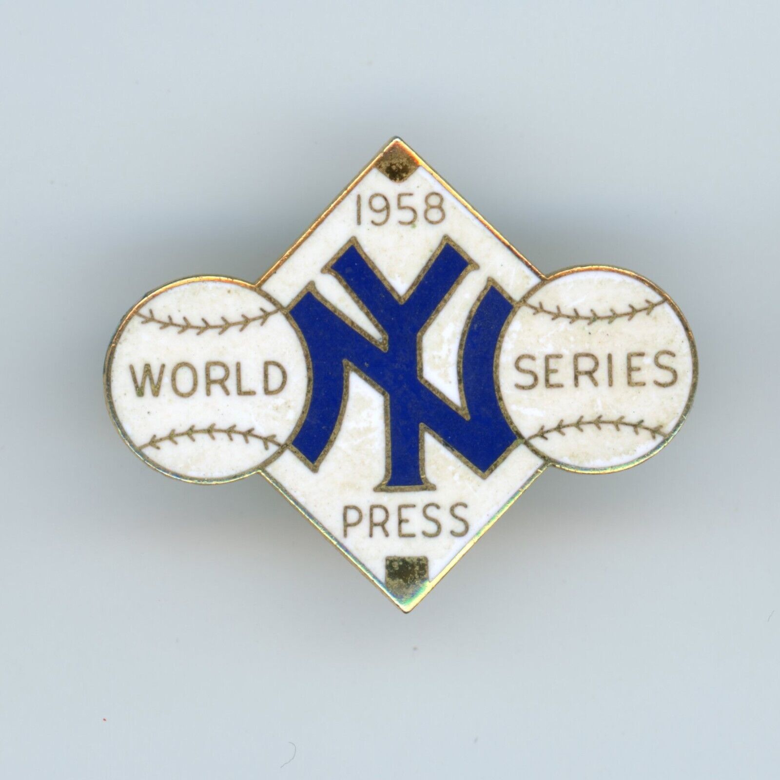 1958 New York Yankees, World Series Press Pin