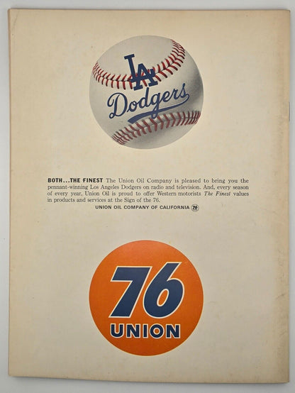 1963 World Series Official Dodger Stadium Program. NY Yankees vs LA Dodgers