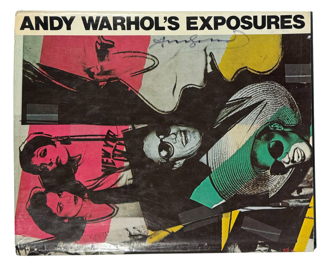 Andy Warhol Signed Exposures Book. PSA1