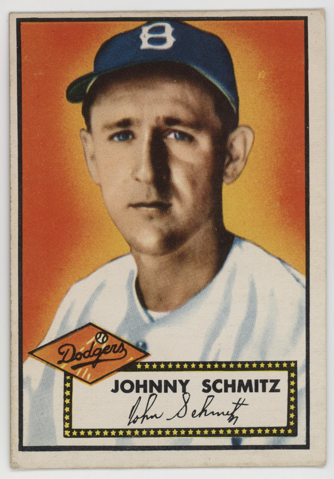 Johnny Schmitz 1952 Topps. 