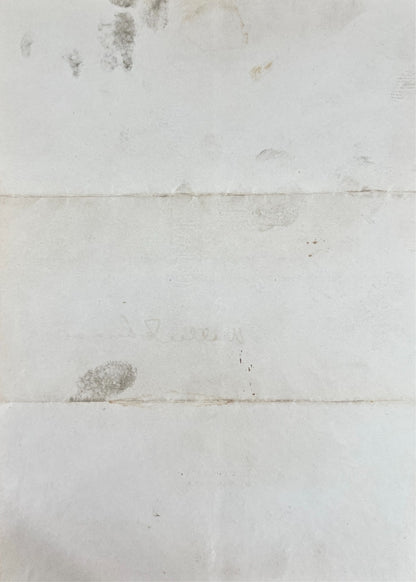 Walter Johnson Signed Letter and Fingerprints. 1947. Gem Mint, PSA 103