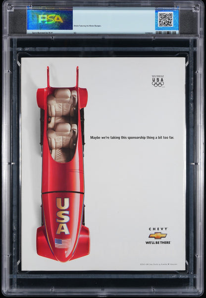 2002 LeBron James Signed 1st Sports Illustrated Newsstand Magazine. PSA 8 Auto 91