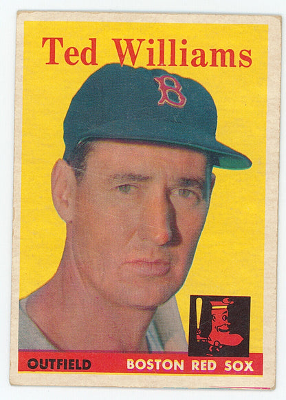 1958 Topps Ted Williams. Red Sox. 