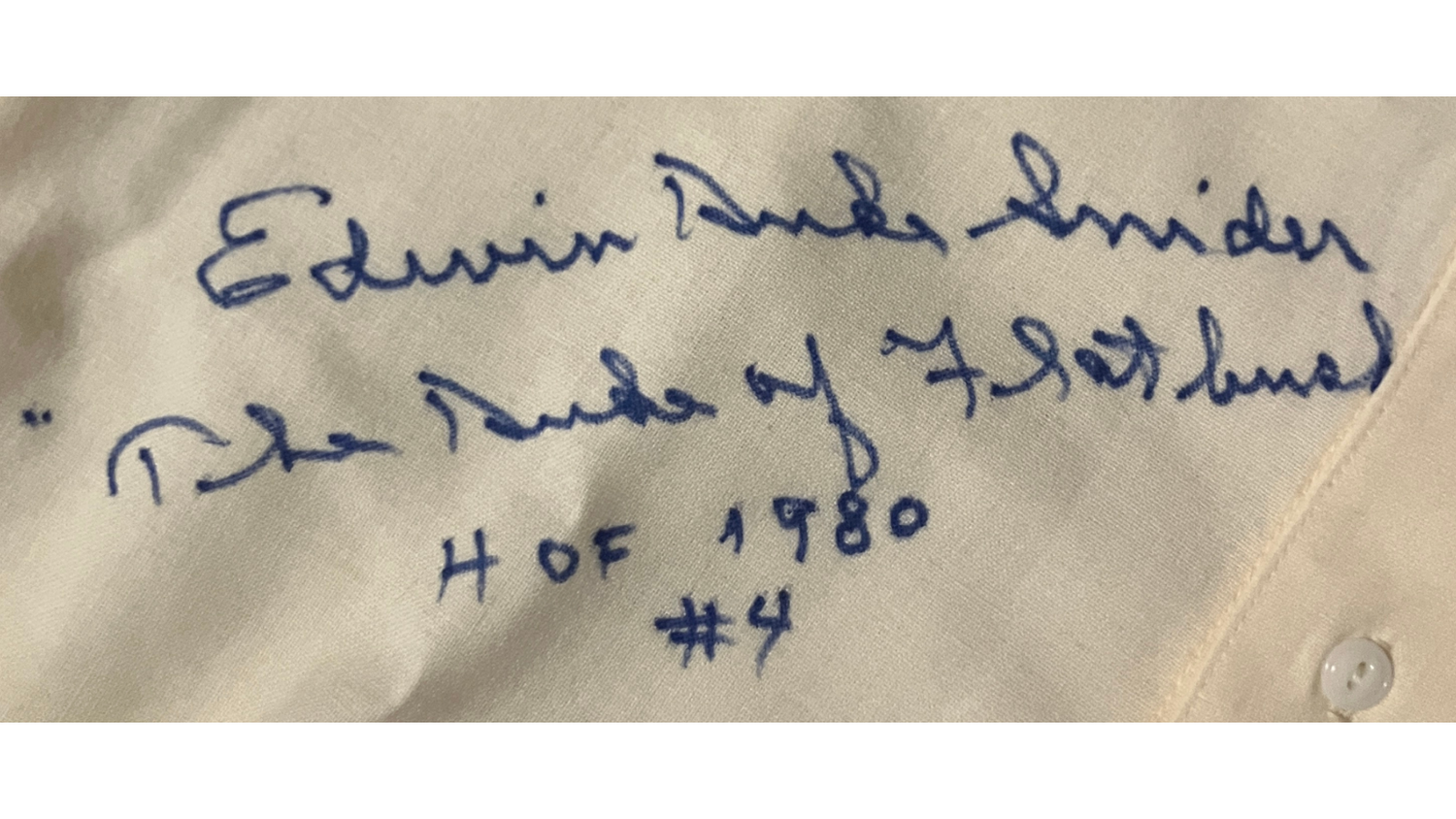 Duke Snider Signed Dodgers Jersey, Mitchell Ness. "Duke of Flatbush HOF 