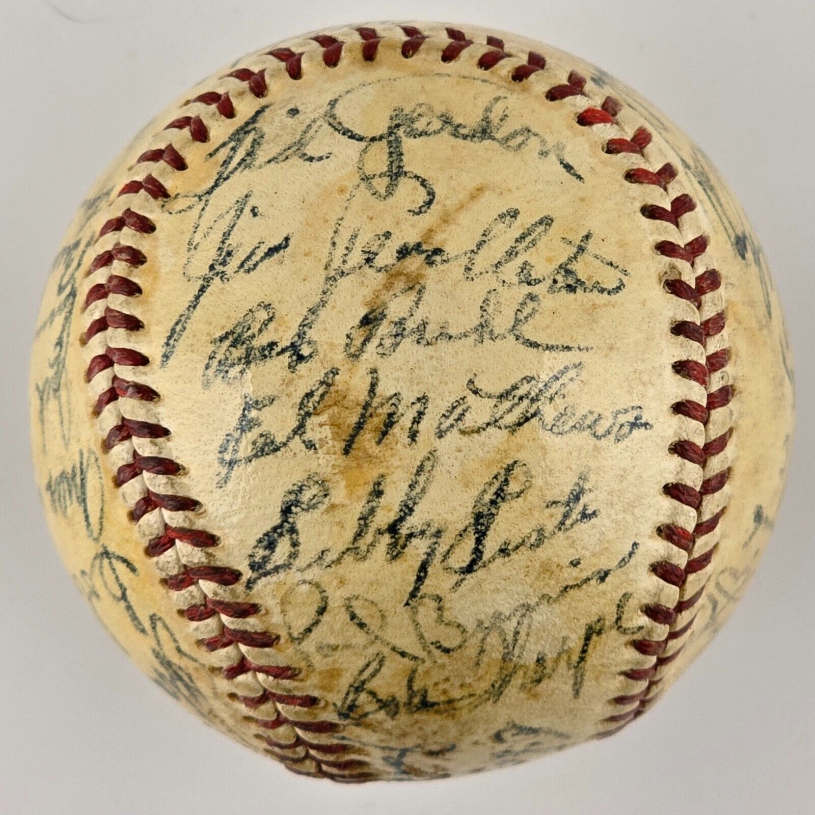 1953 Milwaukee Braves Signed Baseball. 1st Season. Spahn, Mathews. 29 Sigs. JSA