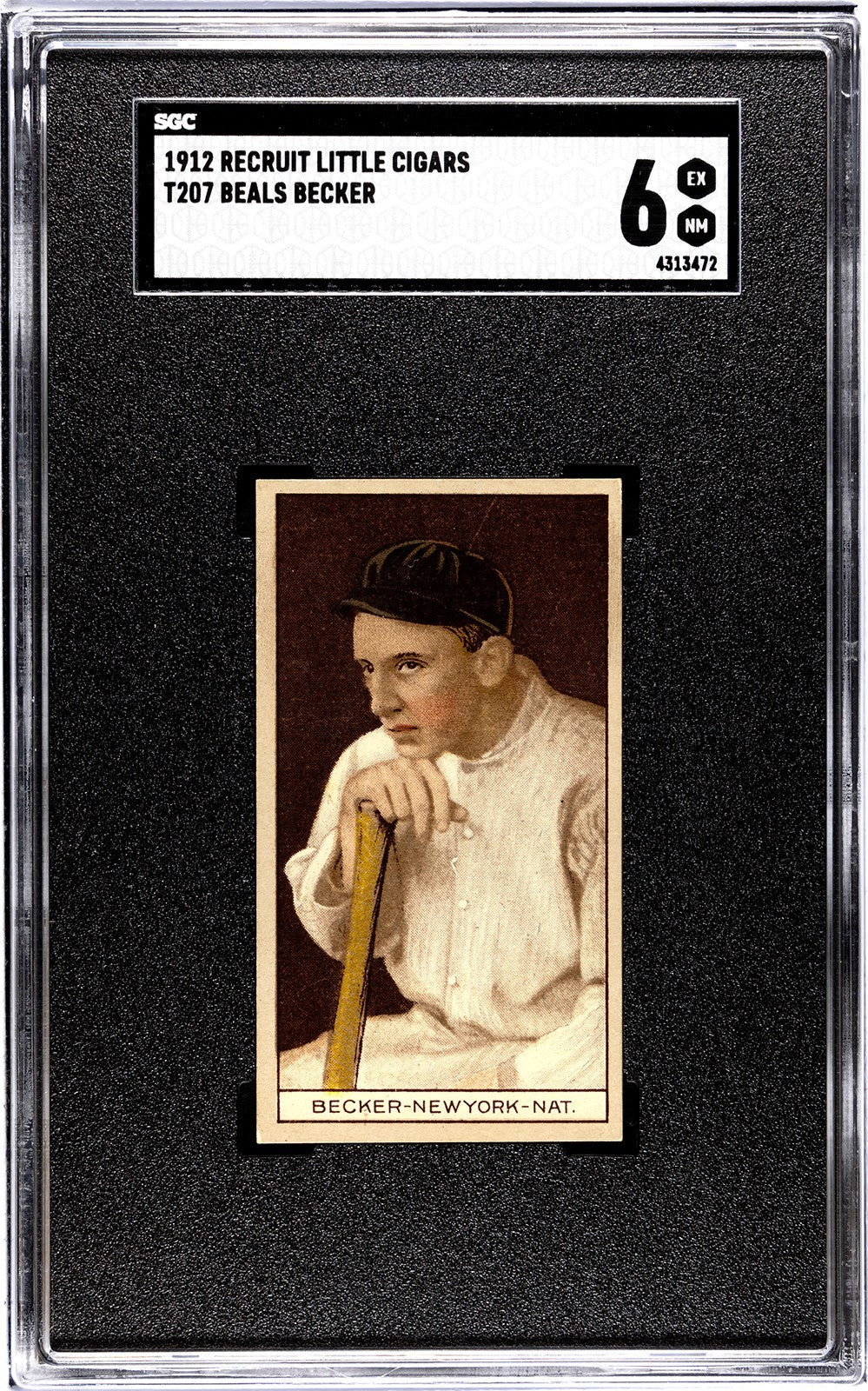 1912 Recruit Little Cigars T207 Beals Becker SGC 60