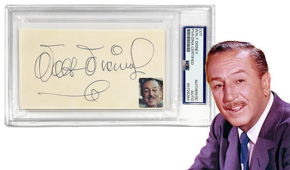 Rare Walt Disney Signed Autograph. Auto PSA0
