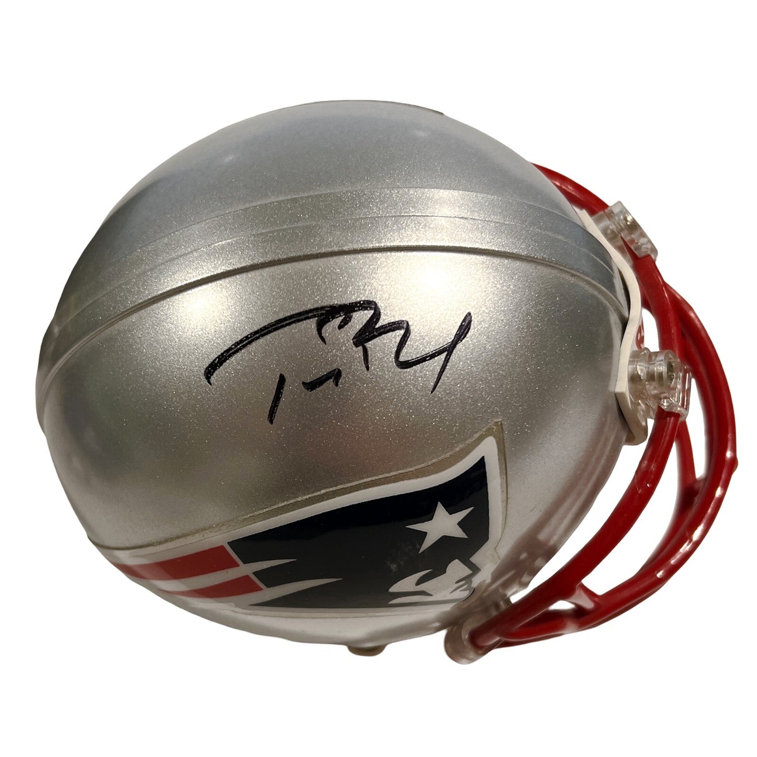 Tom Brady Signed New England Patriots Mini Helmet. Steiner, TriStar &amp; MM2