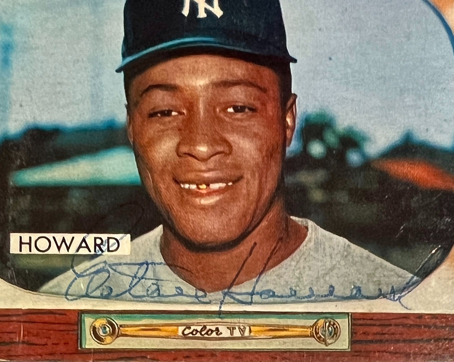 1955 Bowman Elston Howard Rookie Card, Signed Auto. SGC JSA2