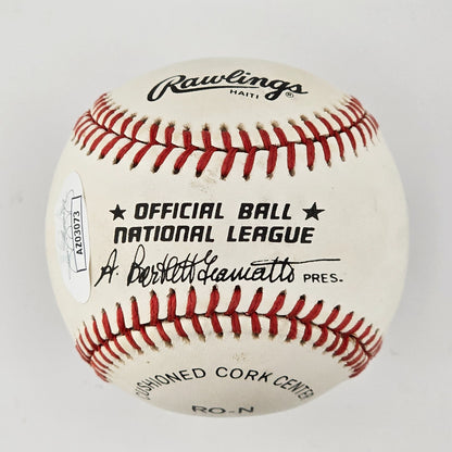 Dwight Gooden Signed Baseball. Hall of Famer. New York Mets. JSA1