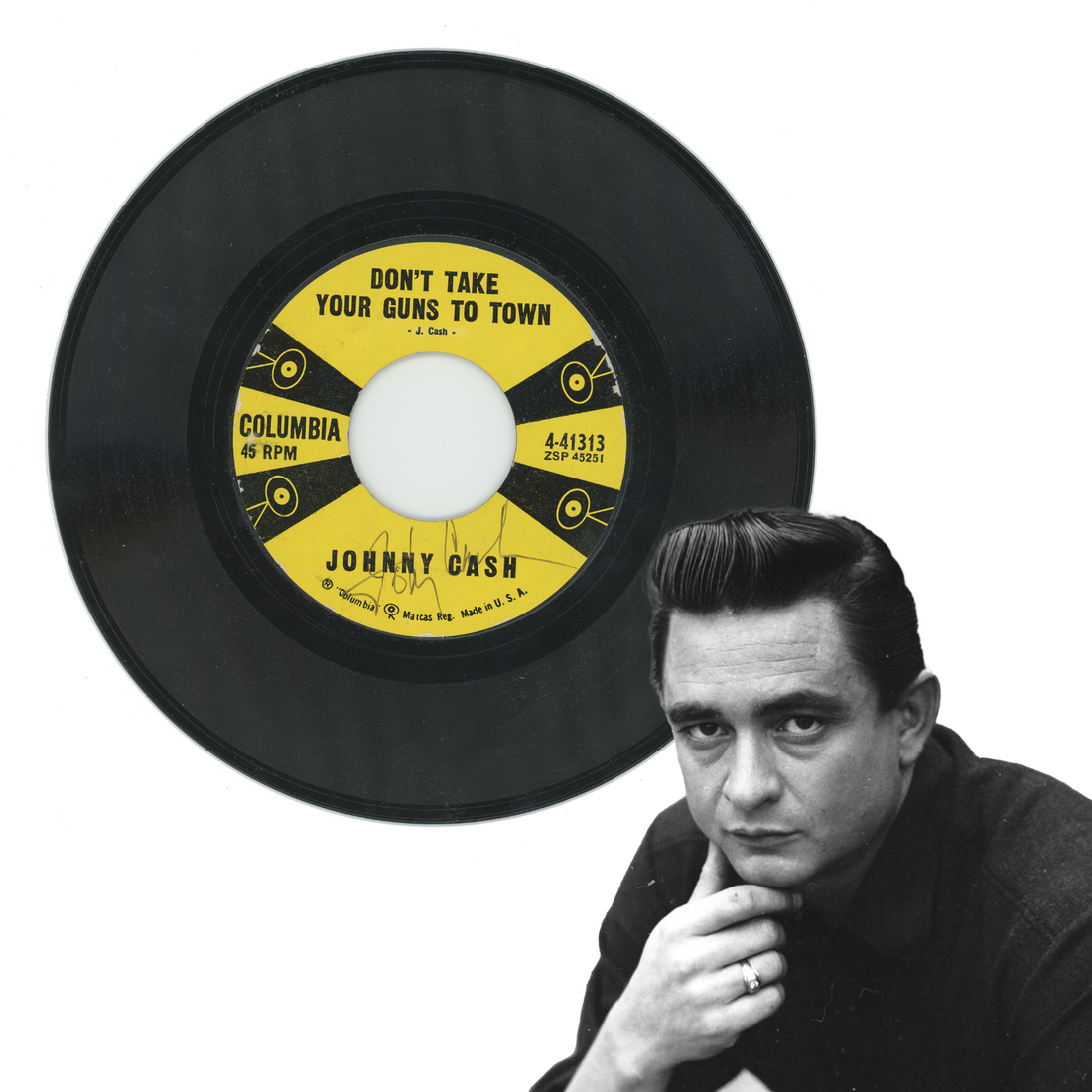 Johnny Cash Signed Album, Don&