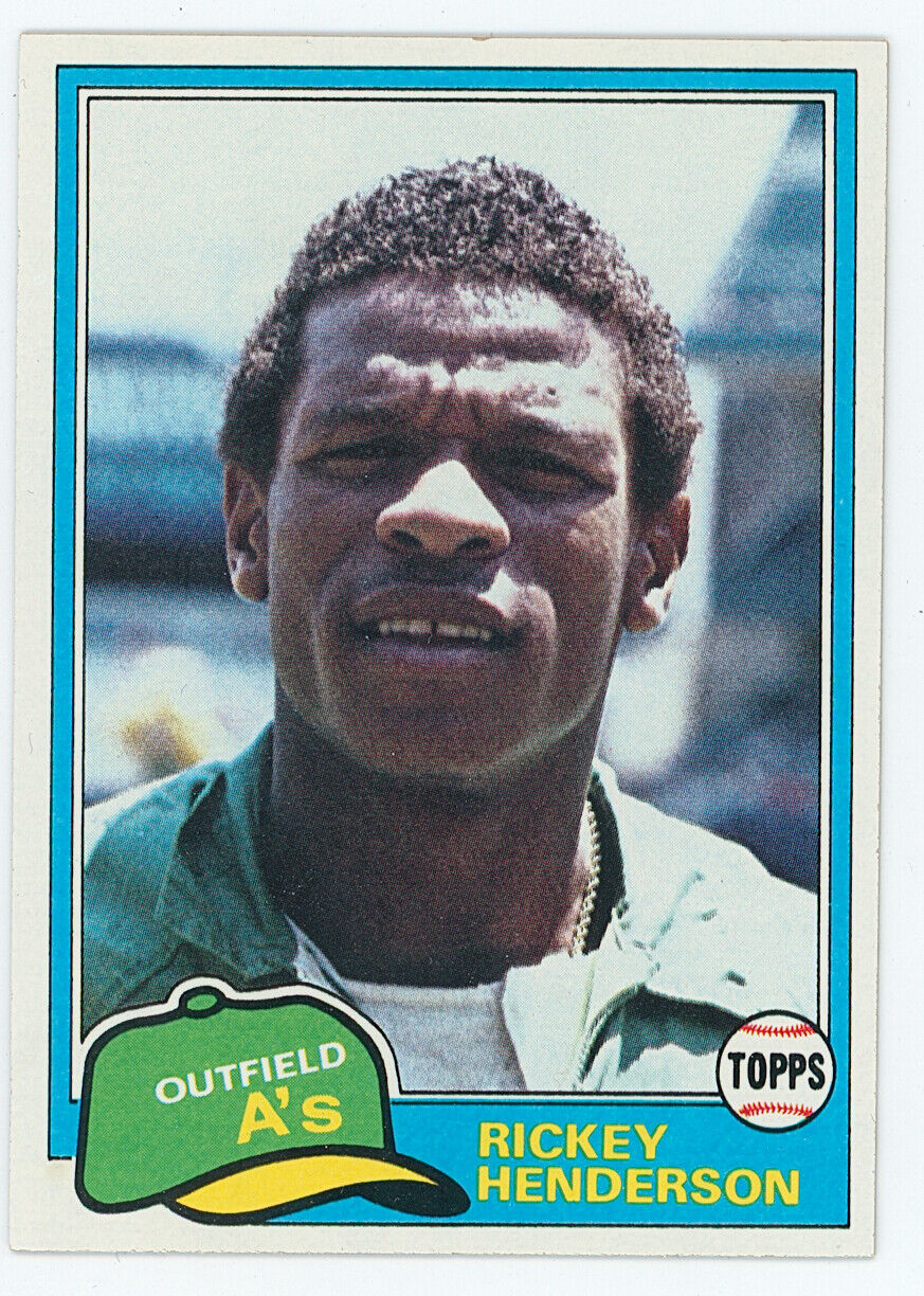 1981 Topps Rickey Henderson. 