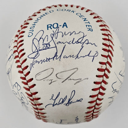 1990 Oakland Athletics Signed Ball. LaRussa, Eckersley. 28 Sigs. W.S Champs. JSA