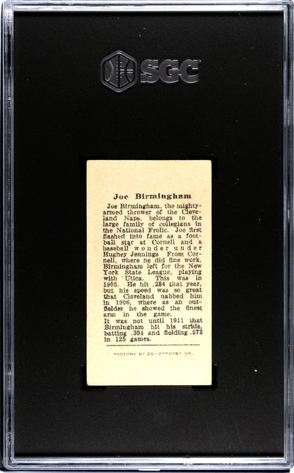 1912 T207 Joe Birmingham SGC 4.51