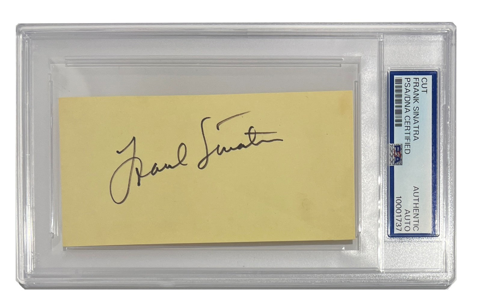 Frank Sinatra Autograph. Signed Auto Rare, PSA1