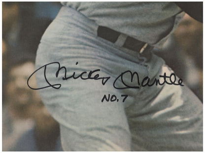 Mickey Mantle Signed Sports Illustrated Poster, Oversized Photo. Auto Beckett3