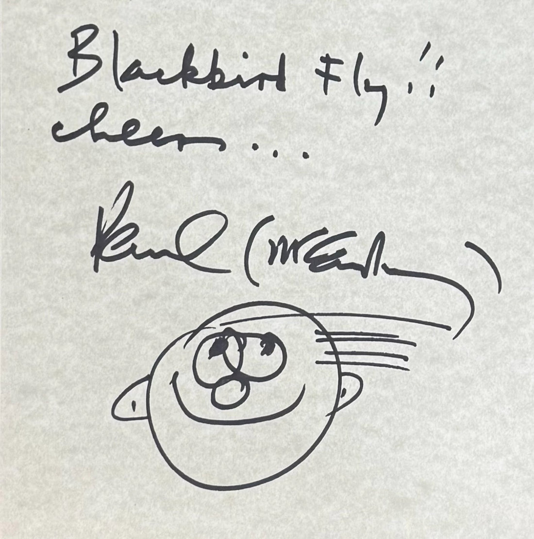Unique Paul McCartney Signed "Blackbird Fly" Inscribed Autograph. Auto JSA1