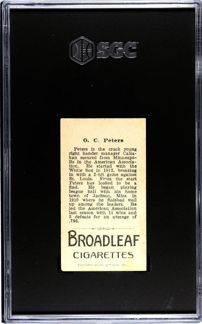 1912 Broad Leaf Cigarettes T207 O.C. Peters SGC 41