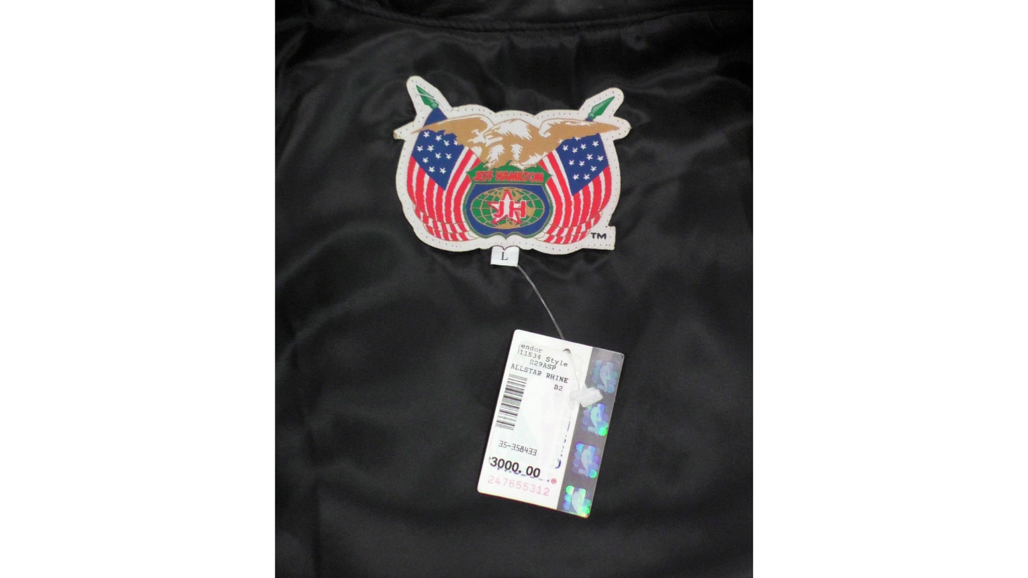 Jeff Hamilton NBA All-Star Leather Jacket, Rhinestones Studs. Embroidered Logos5