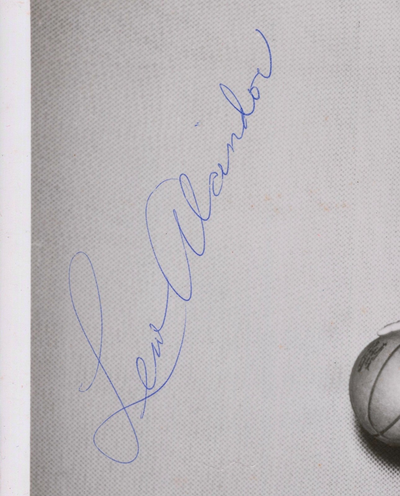 c.1970 Lew Alcindor Signed Photograph, Kareem Abdul Jabbar Rookie Year. PSA 92