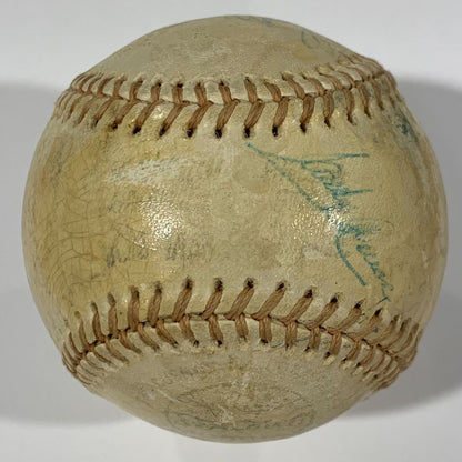 1976 New York Yankees Team Signed Baseball. Munson MVP Season. JSA