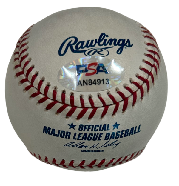 Fred Durst Limp Bizkit Signed Baseball. Love NY. PSA1